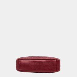 Pre Owned Chanel Red Small Caviar City Shopper