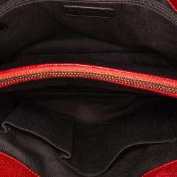 Pre Owned Chanel Red Small Caviar City Shopper