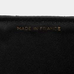 Pre Owned Chanel Black Spiral Quilted Satin Vintage CC Flap Bag