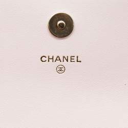 Chanel Light Pink Quilted Leather Mini Chain Around Flap Wallet Bag