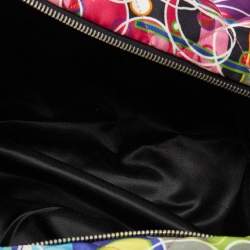 Pre Owned Chanel Multicolor Quilted Printed Satin Kaleidoscope Tote