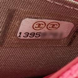 Pre Owned Chanel Pink Quilted Leather WOC Bag
