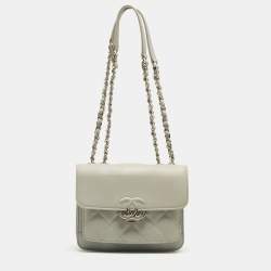 Pre Owned Chanel Grey Quilted Leather Urban Companion Bag