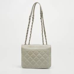Pre Owned Chanel Grey Quilted Leather Urban Companion Bag