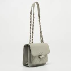 Pre Owned Chanel Grey Quilted Leather Urban Companion Bag