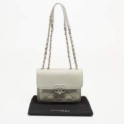 Pre Owned Chanel Grey Quilted Leather Urban Companion Bag