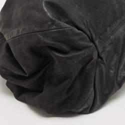 Pre Owned Chanel Black Iridescent Leather and Fabric CC Coco Cabas Hobo