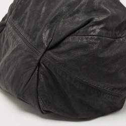 Pre Owned Chanel Black Iridescent Leather and Fabric CC Coco Cabas Hobo
