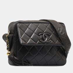 Chanel 1992-1994 Tassel Matelasse Turn Lock Chain Shoulder Bag · INTO