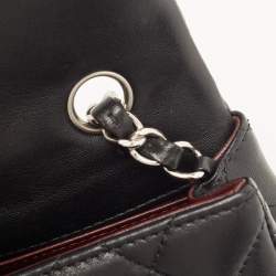 مملوكة مسبقًا Chanel Black Quilted Lambskin Leather East/West Classic Flap Bag