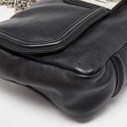 مملوكة مسبقًا Chanel Black Leather Mademoiselle Lock Flap Shoulder Bag