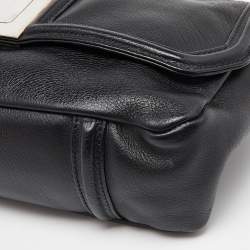 مملوكة مسبقًا Chanel Black Leather Mademoiselle Lock Flap Shoulder Bag