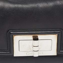 مملوكة مسبقًا Chanel Black Leather Mademoiselle Lock Flap Shoulder Bag
