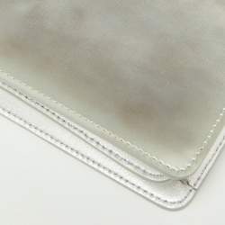 Pre Owned Chanel Silver Patent and Leather CC Phone Holder Crossbody Bag