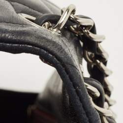 Pre Owned Chanel Black Leather Maxi Jumbo XL Classic Flap Bag