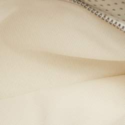 Pre Owned Chanel White Perforated Leather Ultra Pocket Camera Bag