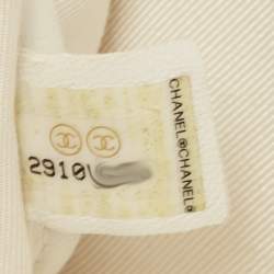 Pre Owned Chanel White Perforated Leather Ultra Pocket Camera Bag