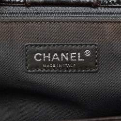 Pre Owned Chanel Brown Quilted Glazed Leather Portobello Tote