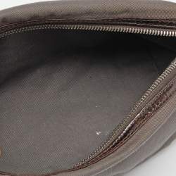 Pre Owned Chanel Brown Quilted Glazed Leather Portobello Tote