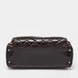 Pre Owned Chanel Brown Quilted Glazed Leather Portobello Tote