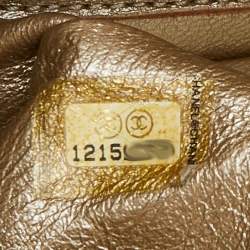 Pre Owned Chanel Gold Quilted Leather Reissue 2.55 Classic 226 Flap Bag