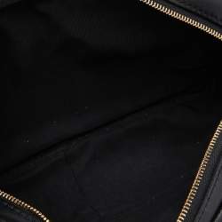 Pre Owned Chanel Black Quilted Leather Buckle Camera Case Bag
