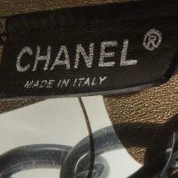 Pre Owned Chanel Black Vinyl Maison Coco Window Bag