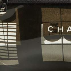 Pre Owned Chanel Black Vinyl Maison Coco Window Bag