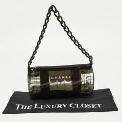 Pre Owned Chanel Black Vinyl Maison Coco Window Bag