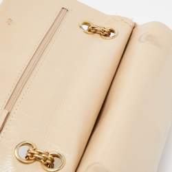 Pre Owned Chanel Beige Quilted Aged Leather Reissue 2.55 Classic 225 Flap Bag