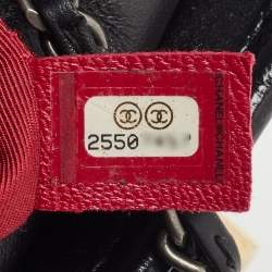Pre Owned Chanel Black Quilted Aged Leather Small Gabrielle Hobo