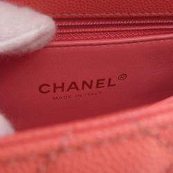 Chanel Pink Caviar Leather Coco Top Handle Bag 