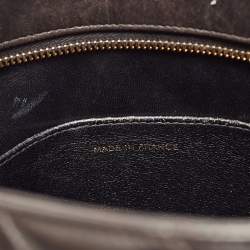 Pre Owned Chanel Black Quilted Leather Medallion Tote