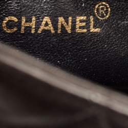 Pre Owned Chanel Black Quilted Leather Medallion Tote