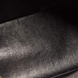 Pre Owned Chanel Black Quilted Leather Medallion Tote