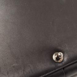 Pre Owned Chanel Black Quilted Leather Large Boy Flap Bag