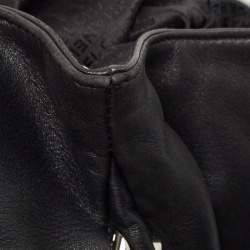 Pre Owned Chanel Black Leather Ultimate Soft Fold Over Bag