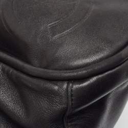 Pre Owned Chanel Black Leather Ultimate Soft Fold Over Bag