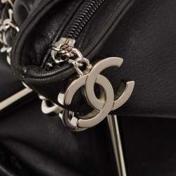 Pre Owned Chanel Black Leather Ultimate Soft Fold Over Bag