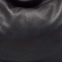 Pre Owned Chanel Black Leather Ultimate Soft Fold Over Bag