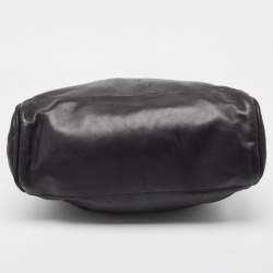 Pre Owned Chanel Black Leather Ultimate Soft Fold Over Bag