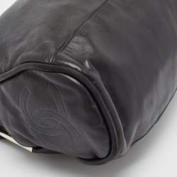 Pre Owned Chanel Black Leather Ultimate Soft Fold Over Bag