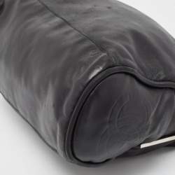 Pre Owned Chanel Black Leather Ultimate Soft Fold Over Bag