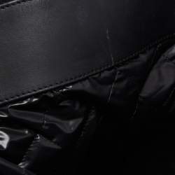 Pre Owned Chanel Black Cotton and Leather Camellia Terry Beach Tote w/ Towel