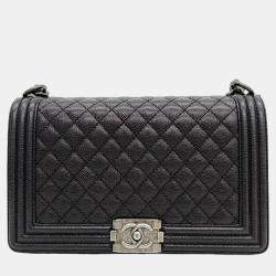 Chanel Grey Calfskin Whipstitch New Medium Boy Bag For Sale at 1stDibs