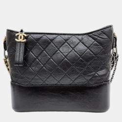 Chanel Black Lambskin Leather Small Gabrielle Backpack