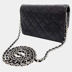 Chanel Black Caviar Leather CC Wallet
