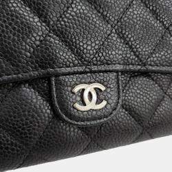 Chanel Black Caviar Leather CC Wallet