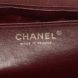 Pre Owned Chanel Black Quilted Leather Jumbo Classic Single Flap Bag