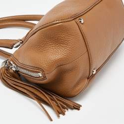 Pre Owned Chanel Brown Leather LAX Tassel Bag